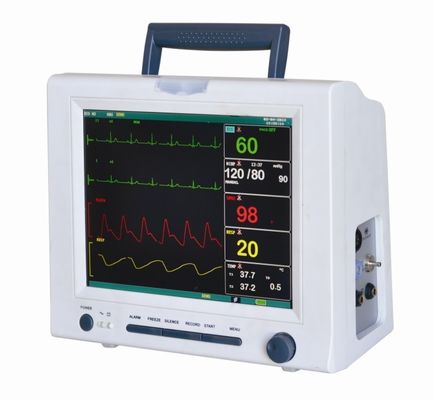 جهاز مراقبة المريض متعدد المعلمات بالمستشفى مع ECG و RESP و NIBP و SPO2